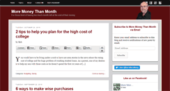 Desktop Screenshot of moremoneythanmonth.com